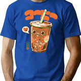 Cute Cold Brew Coffee T-Shirt - Retro Graphic Tee for Men & Women - Blue