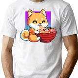 Cute Fox The Great Ramen Off Kanagawa T-Shirt - White