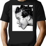 Cute Girl T-Shirt - Retro Graphic Tee for Men & Women - Black