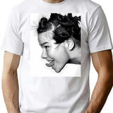 Cute Girl T-Shirt - Retro Graphic Tee for Men & Women - White