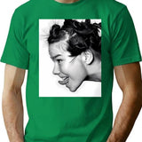 Cute Girl T-Shirt - Retro Graphic Tee for Men & Women - Green