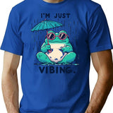 Cute Humor T-Shirt - Retro Graphic Tee for Men & Women - Blue
