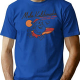 Cute Mele Kalikimaka Vintage For Christmas Santa Surfing Costume Gift T-Shirt - Blue