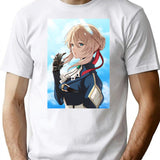 Cutie Violet Evergarden T-Shirt - Retro Graphic Tee for Men & Women - White