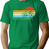 Cycologist Bicycle Bicycling Cyclist Retro Men's Cycologist Gear T-Shirt - Green