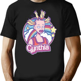 Cynthia Doll T-Shirt - Retro Graphic Tee for Men & Women - Black