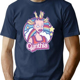 Cynthia Doll T-Shirt - Retro Graphic Tee for Men & Women - Navy