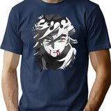 D0ma Upper Moon 2 T-Shirt - Retro Graphic Tee for Men & Women - Navy