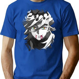 D0ma Upper Moon 2 T-Shirt - Retro Graphic Tee for Men & Women - Blue