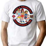 D.d.r.c. T-Shirt - Retro Graphic Tee for Men & Women - White