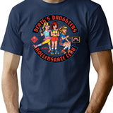D.d.r.c. T-Shirt - Retro Graphic Tee for Men & Women - Navy