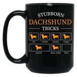 Dachshund Gift Shirt Black Coffee Mug, Gift Coffee Mug
