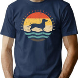 Dachshund Vintage Dachshund Dog Dachshund Dad Dachshund Funny Dachshund Dachshund Gifts Dachshund Gifts Dachshund Lover Dachshund Mom T-Shirt - Navy