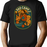 Dad Camp 2025 T-Shirt - Retro Graphic Tee for Men & Women - Black