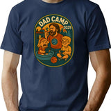 Dad Camp 2025 T-Shirt - Retro Graphic Tee for Men & Women - Navy