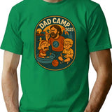 Dad Camp 2025 T-Shirt - Retro Graphic Tee for Men & Women - Green
