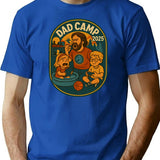 Dad Camp 2025 T-Shirt - Retro Graphic Tee for Men & Women - Blue