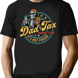 Dad Tax Making Sure Its Not Poison Funny Food Dad T-Shirt - Black