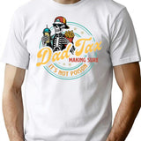 Dad Tax Making Sure Its Not Poison Funny Food Dad T-Shirt - White