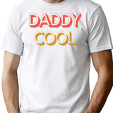Daddy Cool Retro Style Father's Day Gift T-Shirt - White