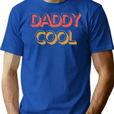 Daddy Cool Retro Style Father's Day Gift T-Shirt - Blue