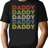Daddy T-Shirt - Retro Graphic Tee for Men & Women - Black