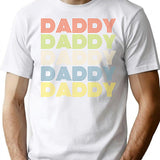 Daddy T-Shirt - Retro Graphic Tee for Men & Women - White