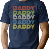 Daddy T-Shirt - Retro Graphic Tee for Men & Women - Navy