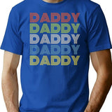 Daddy T-Shirt - Retro Graphic Tee for Men & Women - Blue