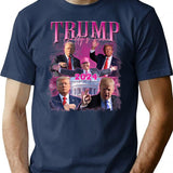 Daddy'S Home Take American Back Bootleg Design Bootleg Graphic T-Shirt - Navy