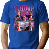 Daddy'S Home Take American Back Bootleg Design Bootleg Graphic T-Shirt - Blue