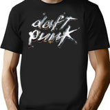 Daftpunk Hologram T-Shirt - Retro Graphic Tee for Men & Women - Black