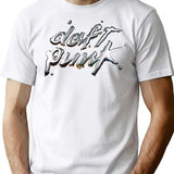Daftpunk Hologram T-Shirt - Retro Graphic Tee for Men & Women - White
