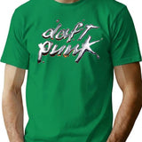 Daftpunk Hologram T-Shirt - Retro Graphic Tee for Men & Women - Green