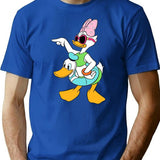 Daisy Duck Summer T-Shirt - Retro Graphic Tee for Men & Women - Blue