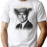 Dallas Jr Ewing Quote T-Shirt - Retro Graphic Tee for Men & Women - White