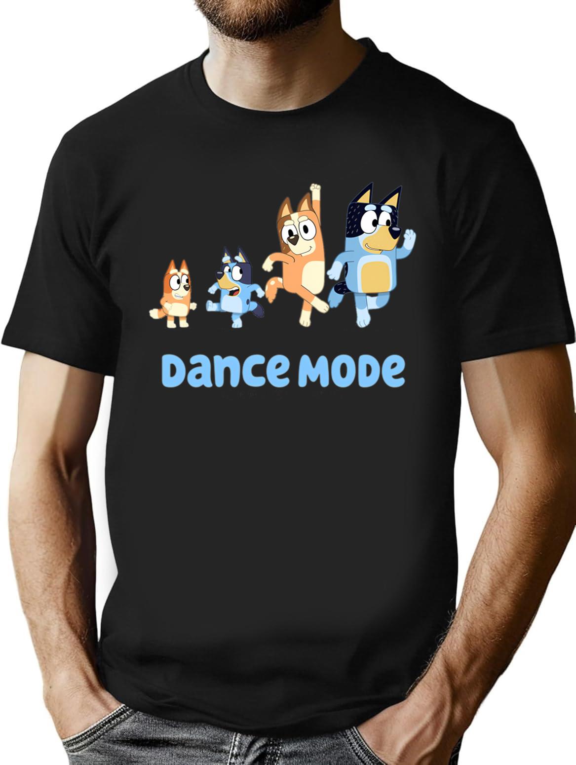 Dance Mode T-Shirt - Retro Graphic Tee for Men & Women - Black