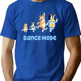 Dance Mode T-Shirt - Retro Graphic Tee for Men & Women - Blue