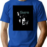 Dance Of Light And Shadow T-Shirt - Retro Graphic Tee for Men & Women - Blue