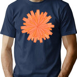Dandelion T-Shirt - Retro Graphic Tee for Men & Women - Navy
