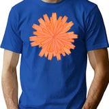 Dandelion T-Shirt - Retro Graphic Tee for Men & Women - Blue
