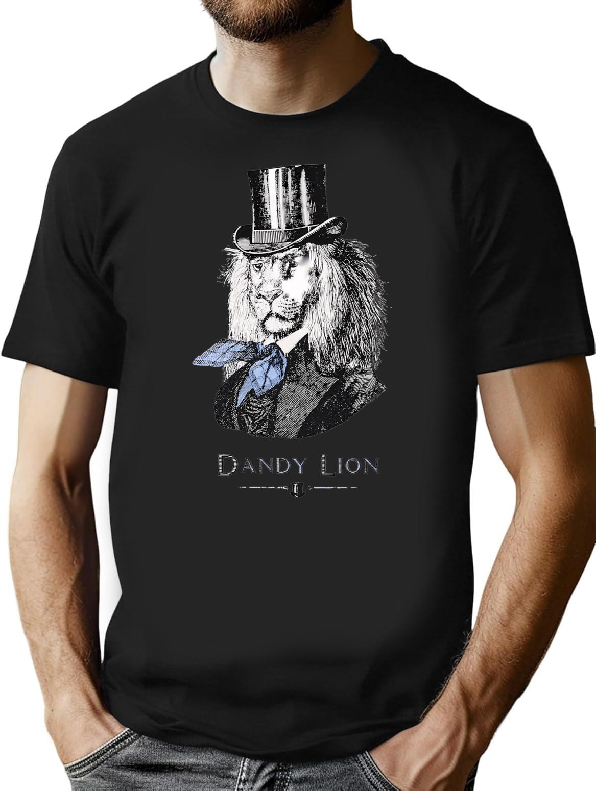 Dandylion T-Shirt - Retro Graphic Tee for Men & Women - Black