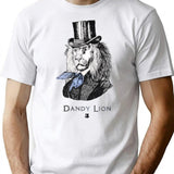 Dandylion T-Shirt - Retro Graphic Tee for Men & Women - White
