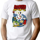 Danger Bom T-Shirt - Retro Graphic Tee for Men & Women - White