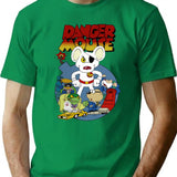 Danger Bom T-Shirt - Retro Graphic Tee for Men & Women - Green