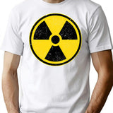 Danger Radiation Area - Radiation Warning T-Shirt - White