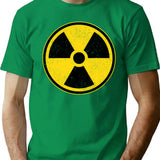 Danger Radiation Area - Radiation Warning T-Shirt - Green
