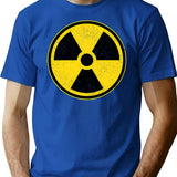 Danger Radiation Area - Radiation Warning T-Shirt - Blue