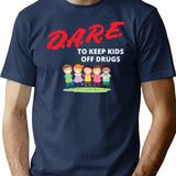 Dare Keep Kids Off Drugs Shirt Vintage Protect Young Tshirt Trust To Be Dare Save Children Family Shirt T-Shirt - Navy
