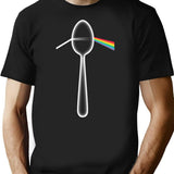 Darkside Of The Spoon T-Shirt - Retro Graphic Tee for Men & Women - Black